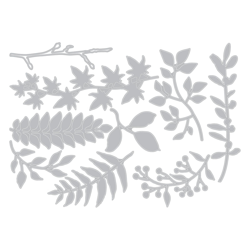 Sizzix Thinlits Die Set 9PK - Garden Greens by Tim Holtz