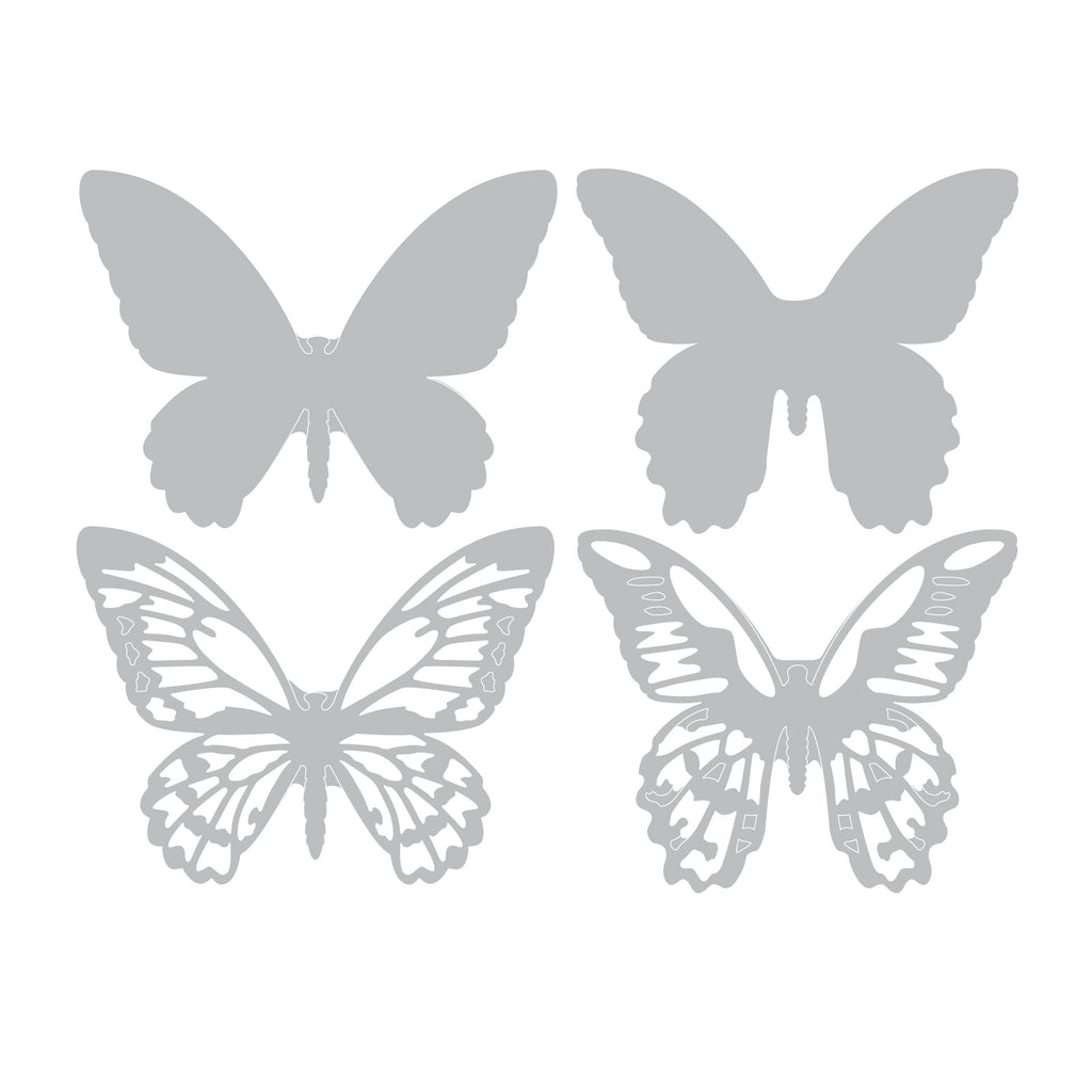 Sizzix Thinlits Die Set 4PK - Detailed Butterflies, Mini by Tim Holtz