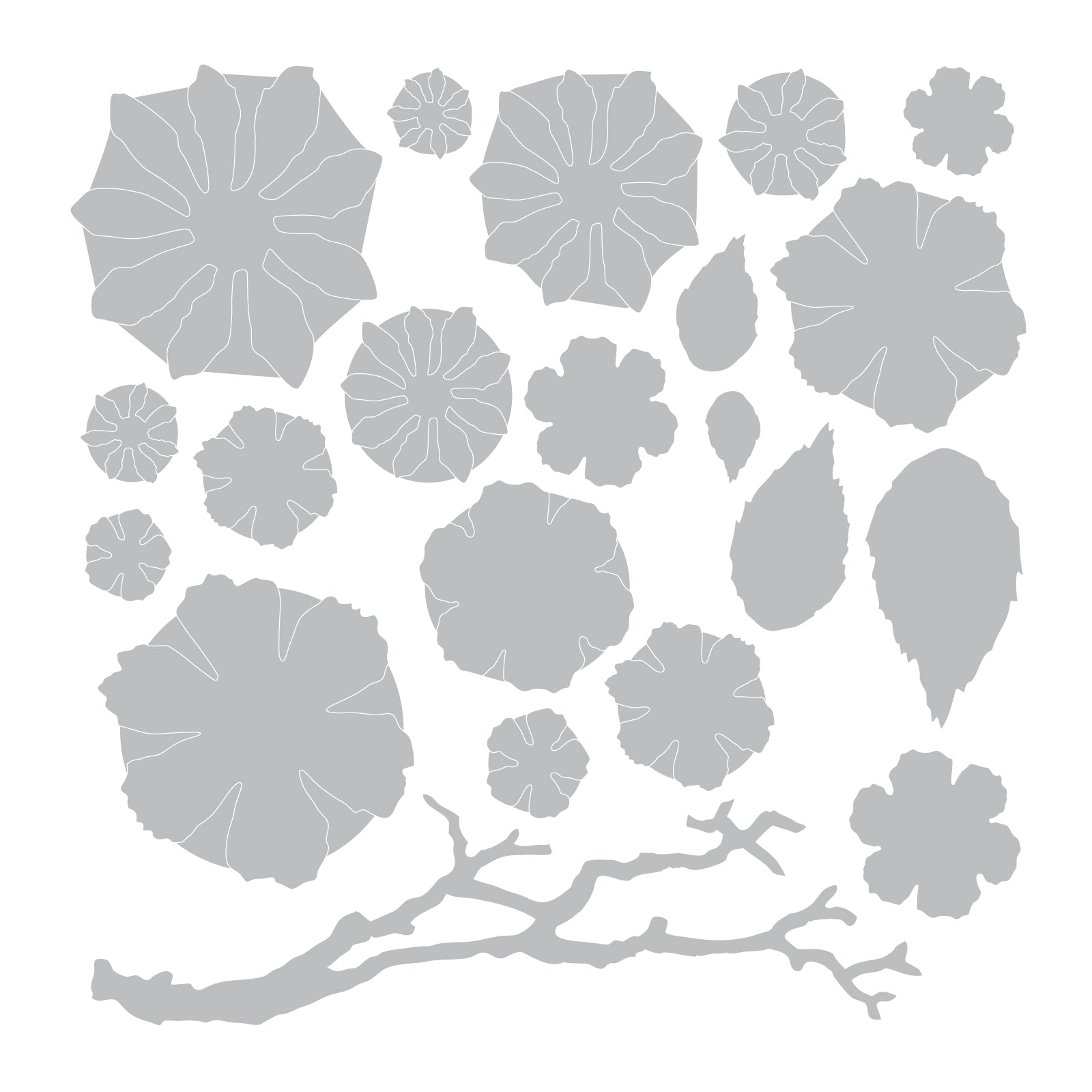 Sizzix Thinlits Die Set 21PK - Small Tattered Florals by Tim Holtz