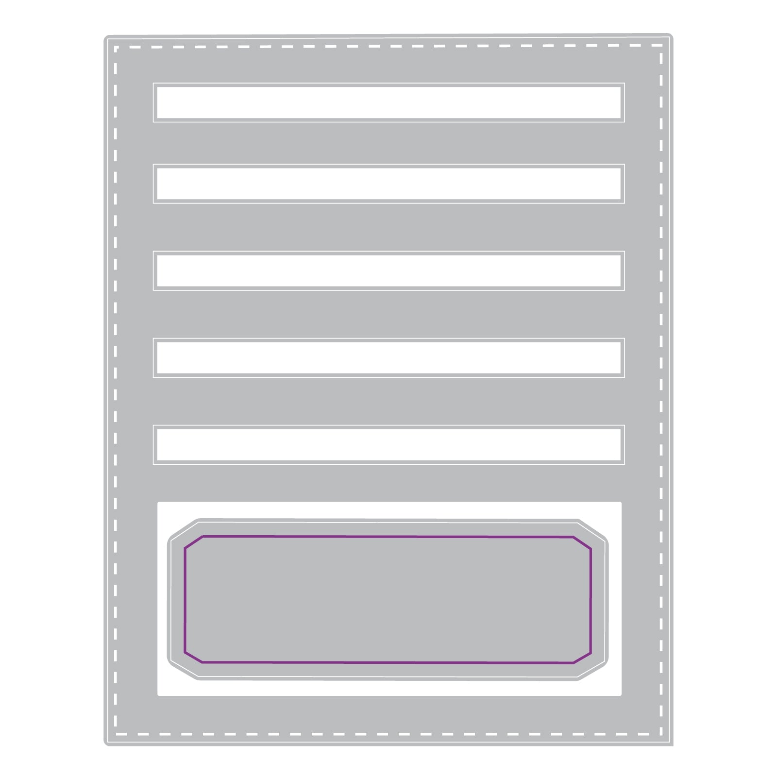 Sizzix Thinlits Die Set 2PK - Stitched Slots by Tim Holtz