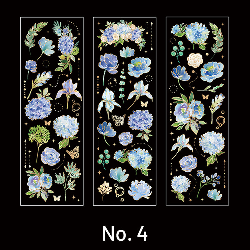 Blossom Garden Vintage Floral Plant Sticker