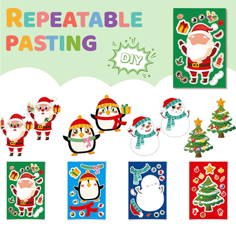 Cute Christmas Dress-Up DIY Decoration Sticker