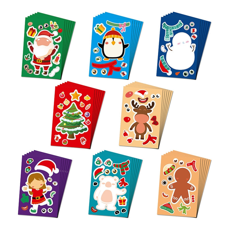 Cute Christmas Dress-Up DIY Decoration Sticker