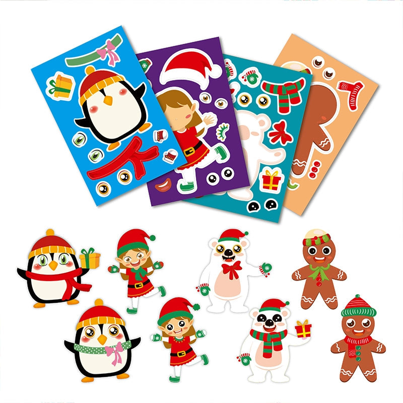 Cute Christmas Dress-Up DIY Decoration Sticker