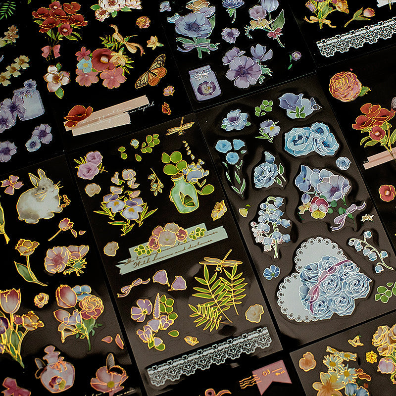 Dream Garden Vintage 3D Flower Sticker