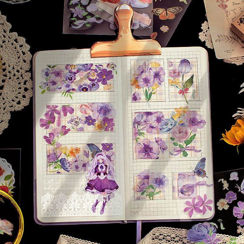 Dream Garden Vintage 3D Flower Sticker