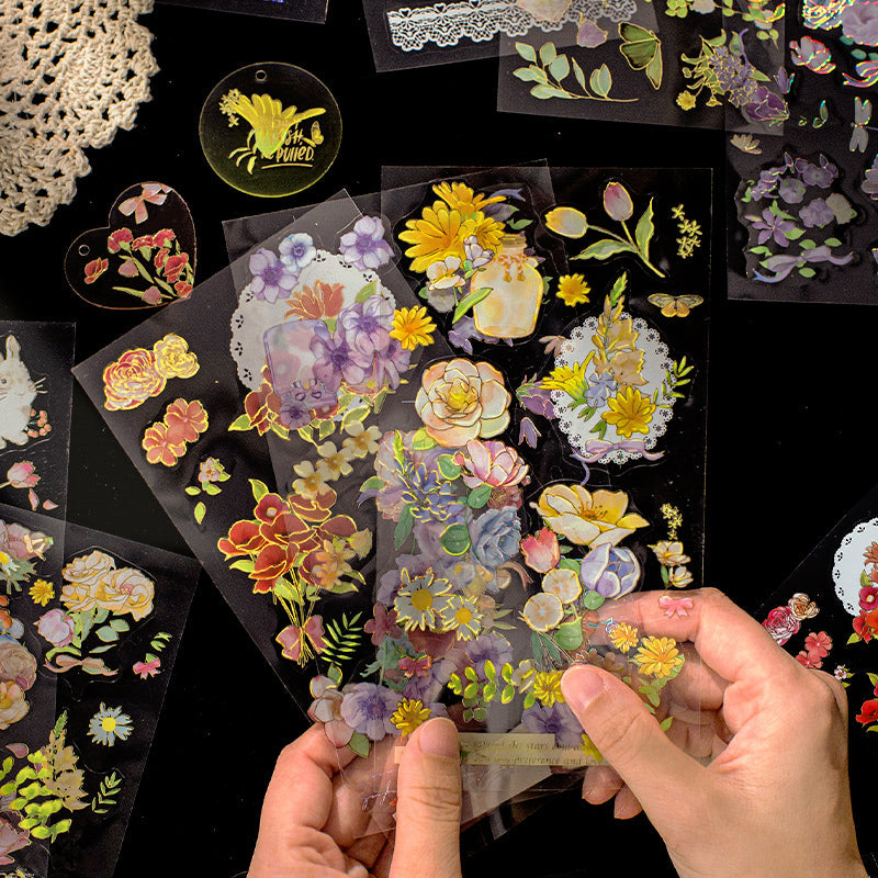 Dream Garden Vintage 3D Flower Sticker