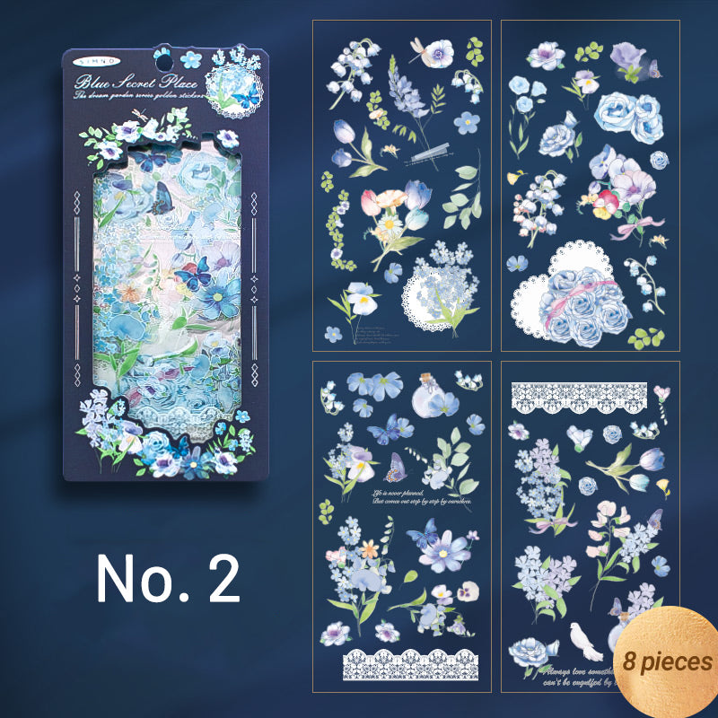 Dream Garden Vintage 3D Flower Sticker