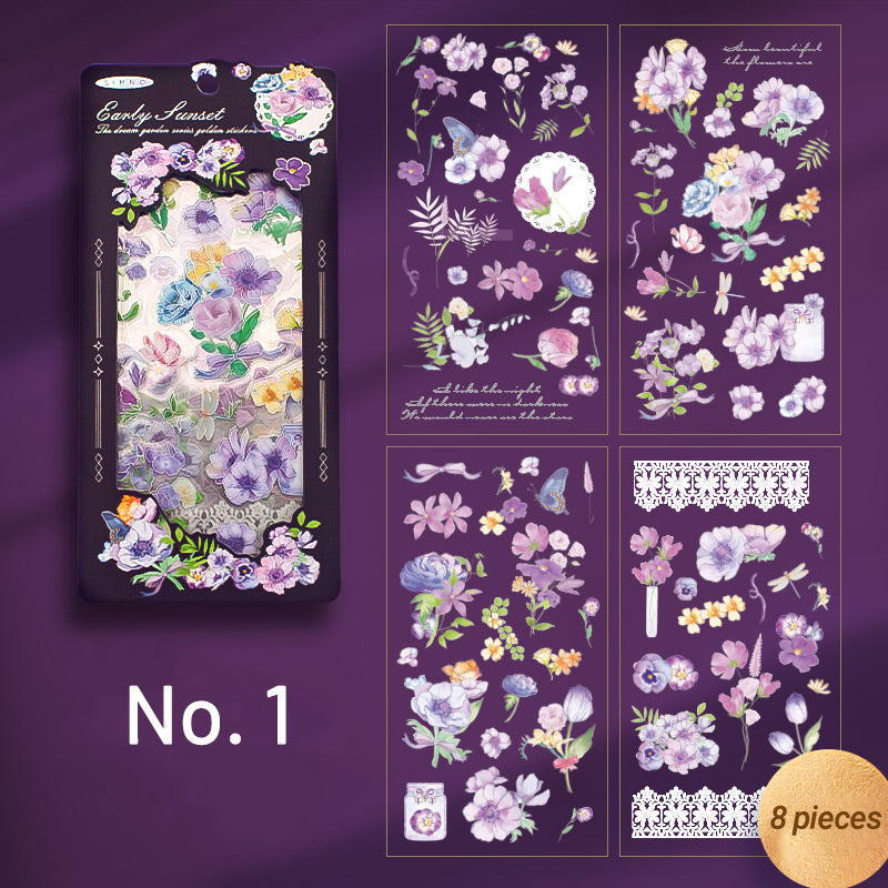 Dream Garden Vintage 3D Flower Sticker