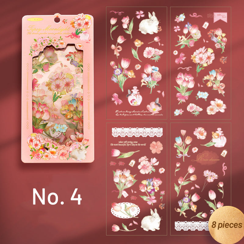 Dream Garden Vintage 3D Flower Sticker