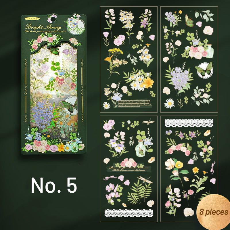 Dream Garden Vintage 3D Flower Sticker