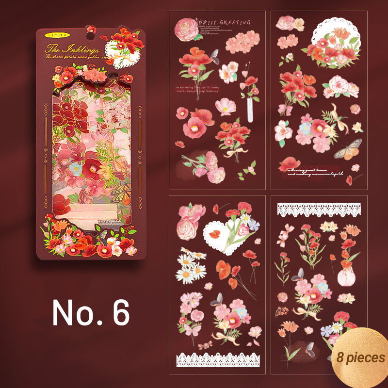 Dream Garden Vintage 3D Flower Sticker