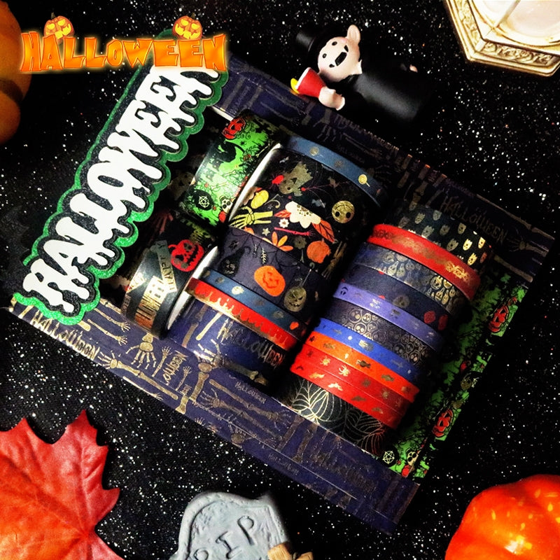 Halloween Holiday Spooky Washi Tape Set