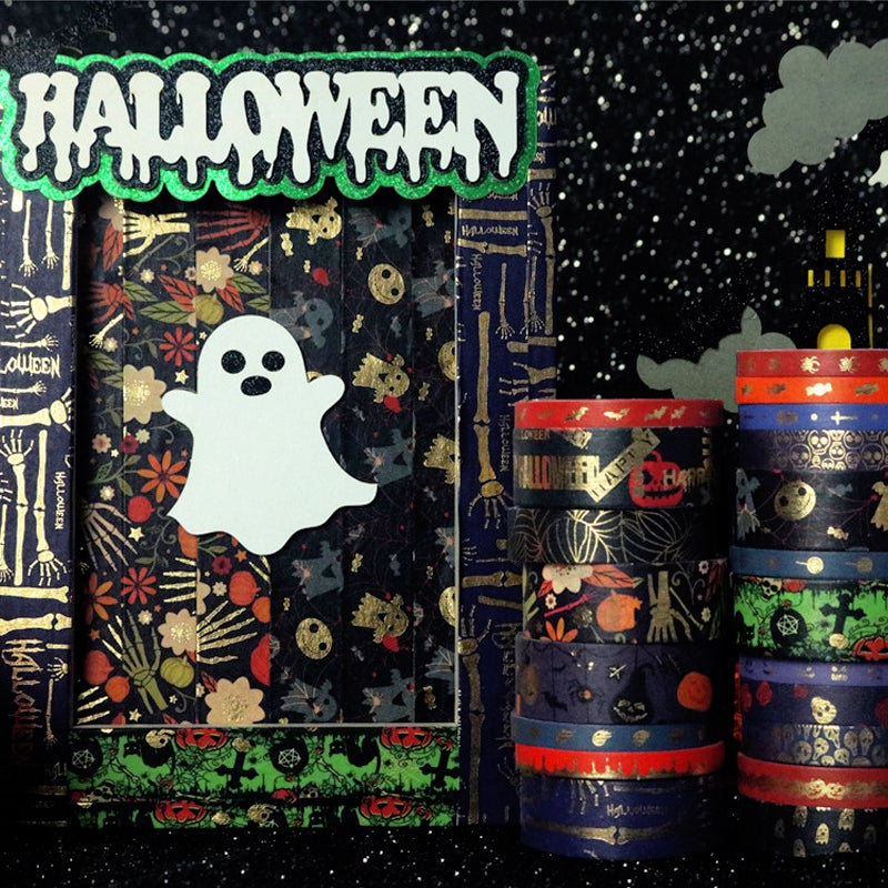 Halloween Holiday Spooky Washi Tape Set