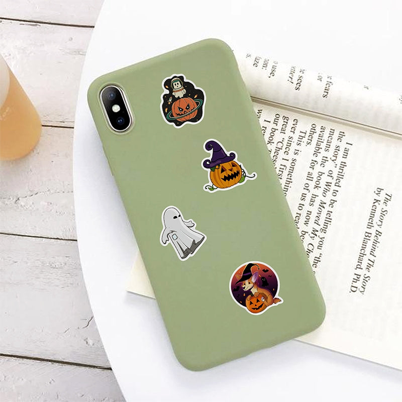 Halloween Pumpkin Cartoon Doodle Vinyl Stickers （100 Pcs）