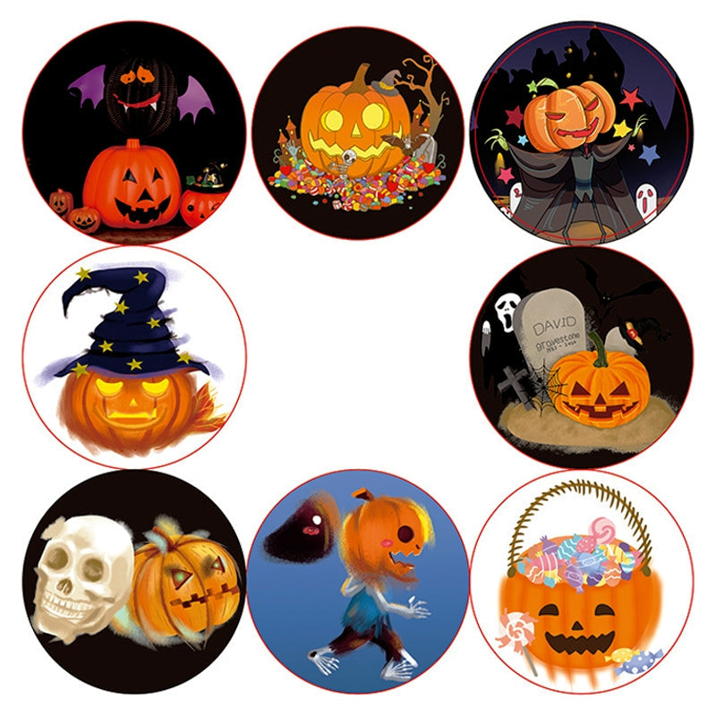 Halloween Pumpkin Foil Stamping Stickers