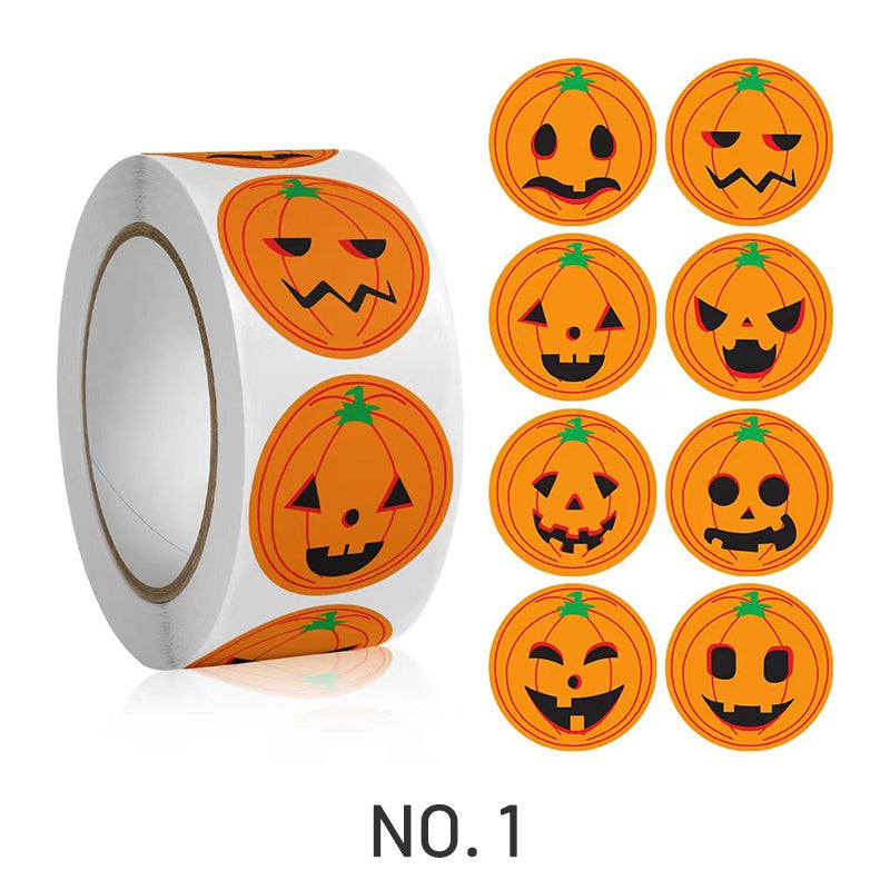 Halloween Pumpkin Party Sealing Roll Stickers