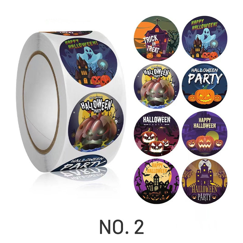 Halloween Pumpkin Party Sealing Roll Stickers