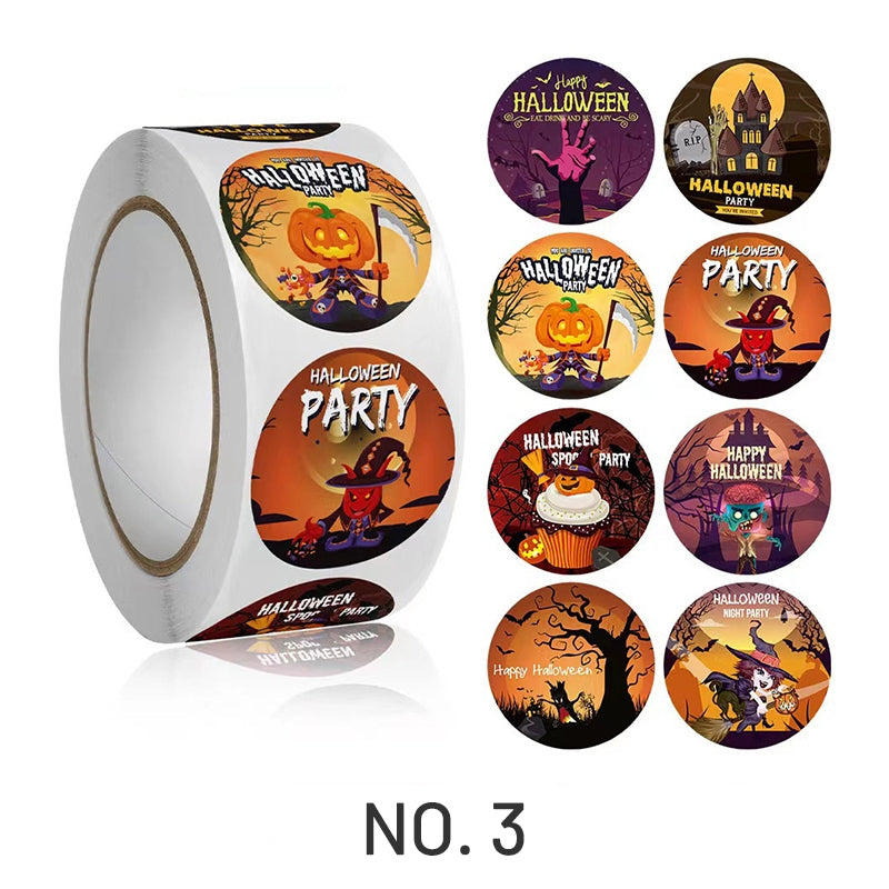Halloween Pumpkin Party Sealing Roll Stickers