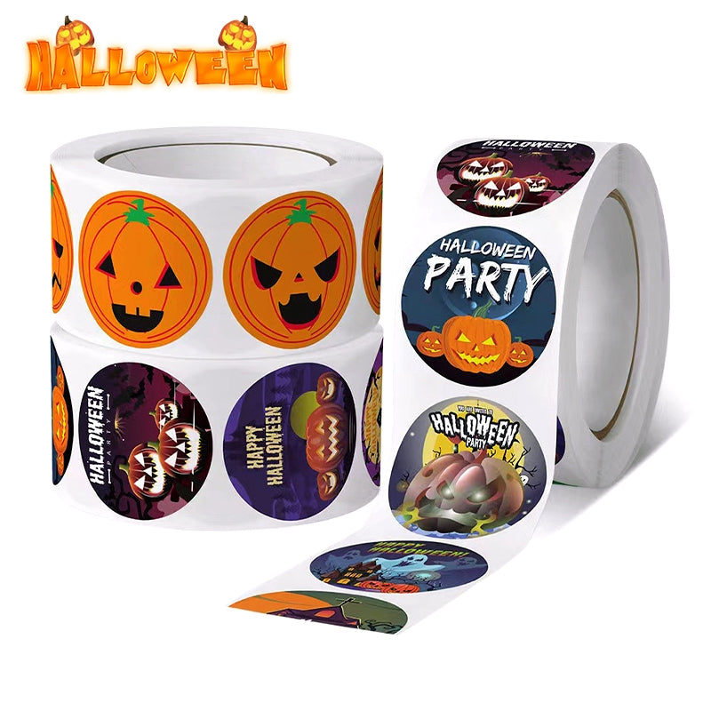 Halloween Pumpkin Party Sealing Roll Stickers