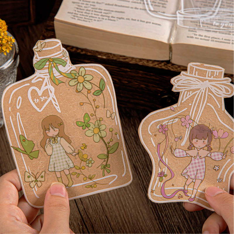 Simple Transparent Bottle Clear Transparent Sticker