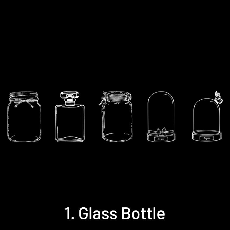 Simple Transparent Bottle Clear Transparent Sticker