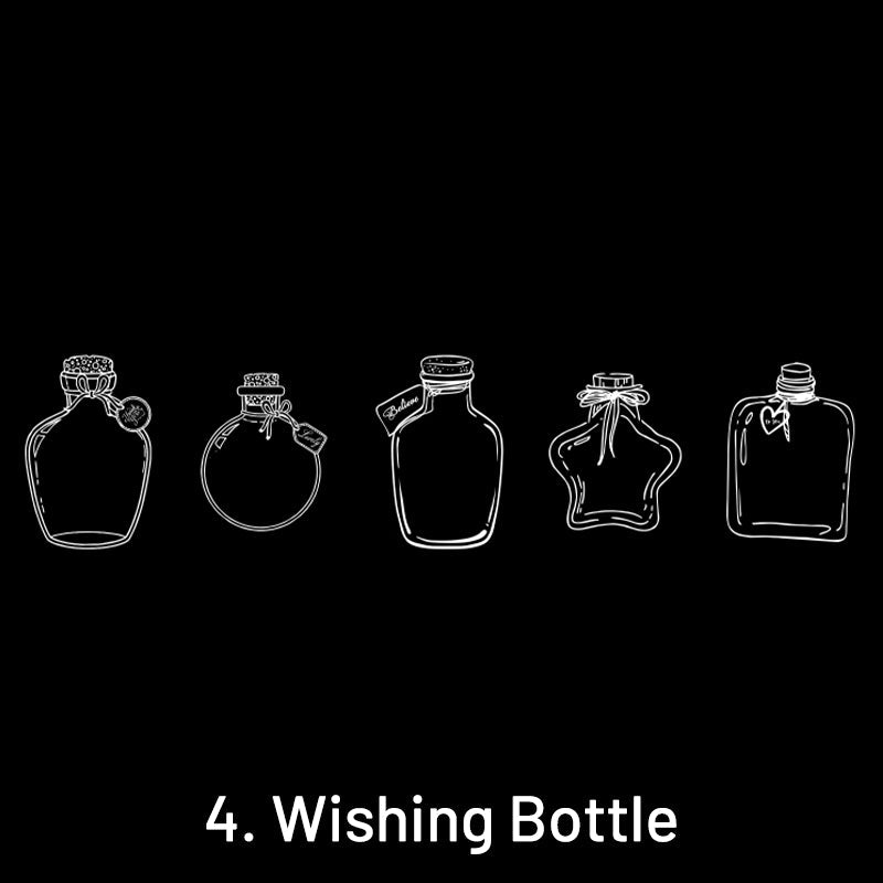 Simple Transparent Bottle Clear Transparent Sticker