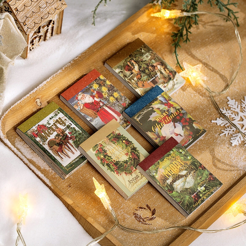 Vintage Christmas Celebration Bronzing Washi Sticker Book