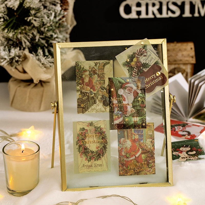 Vintage Christmas Celebration Bronzing Washi Sticker Book